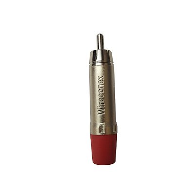 Conector RCA VERMELHO Macho Linha WC 1212 RD - WIRECONEX