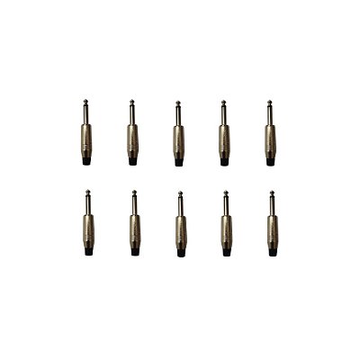 Kit 10 Conectores P10 Mono Macho PLG P10 SA2X - SANTO ANGELO