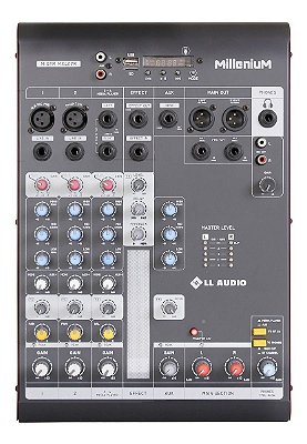 Mesa De Som 4 Canais Bivolt MILLENIUM MX402R - LL AUDIO