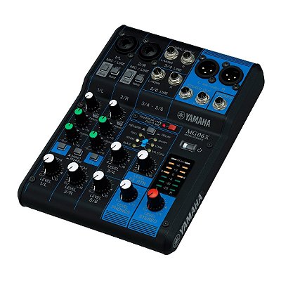 Mesa de Som Analógica 6 Canais com Efeitos MG 06 X - YAMAHA