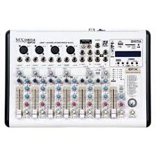 Mesa De Som Analógica Com 08 Canais MX0804 EFX - STANNER