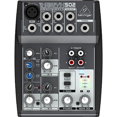 Mesa De Som Analógica Com 5 Canais XENYX 502 - BEHRINGER