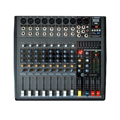Mesa De Som CMX8C Com 8 Canais CINZA - CUSTOM SOUND
