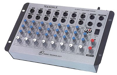 Mesa De Som Com 8 Canais NANOMIX NA802R - LL Audio