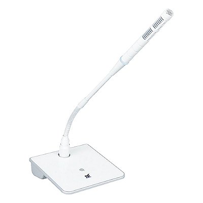 Microfone Com Fio Gooseneck Branco 45cm MSF-445-W - TSI