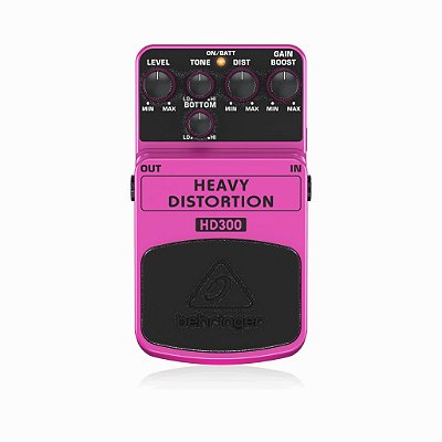 Pedal de Distorção Para Guitarra HEAVY DISTORTION HD300 - BEHRINGER