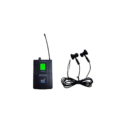 Receptor de Fone Sem Fio In Ear com Bodypack PONTO-IEM8R - TSI