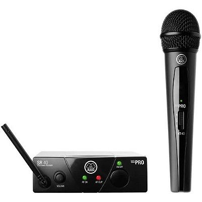 Sistema De Microfone Sem Fio Cardioide WMS40 PRO MINI-AKG