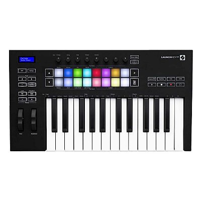 Teclado Controlador USB Com 25 Teclas LAUNCHKEY-25 MK3 NOVATION