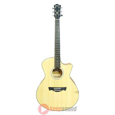 Violão 6 Cordas de Aço Elétrico Com Cutway TW-29 EQ NTS - TAGIMA