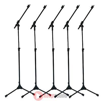 Kit Com 5 Pedestais Tipo Girafa Para Microfone PSU 0135 - RMV