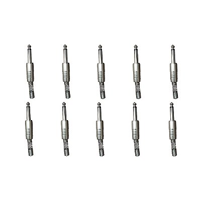 Kit 10 Conectores P10 Macho Linha PLG P10 NINJA - SANTO ANGELO