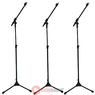 Kit 3 Pedestais Microfone PSU 0135 - RMV