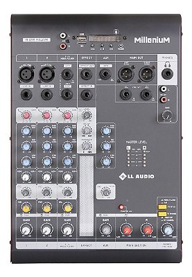 Mesa De Som 4 Canais Bivolt MILLENIUM MX402R - LL AUDIO