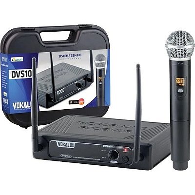 Microfone Sem Fio Bastão Mão DVS 100 SM - VOKAL
