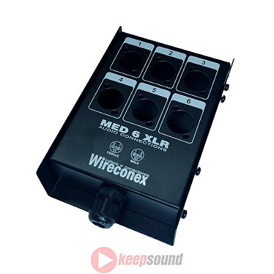 Painel de 6 Vias Para Medusa Sem Conectores MED2 06 1S - WIRECONEX