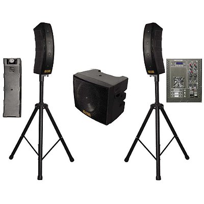 Sistema De Som PA Ativo VERTICAL Com SubWoofer 5019-V - CSR