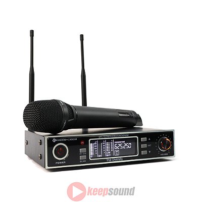 Microfone Profissional de Mão Sem Fio K901M - KADOSH