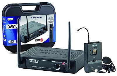 Microfone Sem fio Single Lapela DVS 100 SL - VOKAL