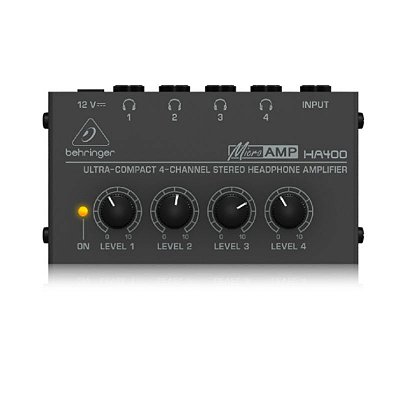 Pre Amplificador Behringer 4 Canais HA 400  - Behringer