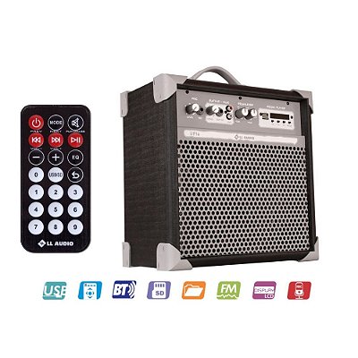 Caixa Acústica Multiuso Color PRETA UP6 - LL AUDIO