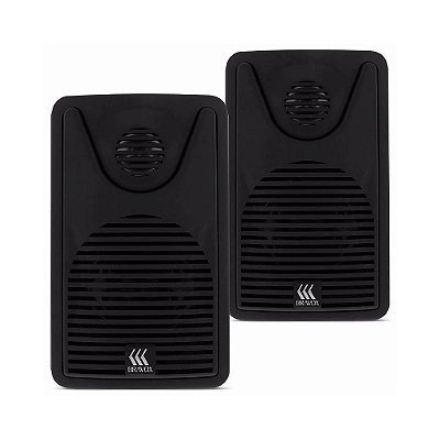 Caixa de Ambiente Preta (Par) 60W 3,5 pol FOCO 35 - BRAVOX