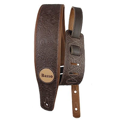 Correia Para Instrumentos VT SL 82 FLORAL MARROM - BASSO