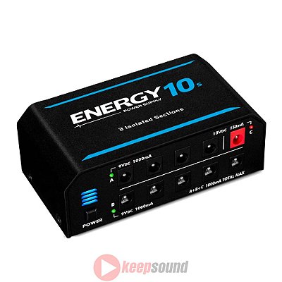 Fonte de Energia 1800mA Para 10 Pedais ENERGY 10S - LANDSCAPE