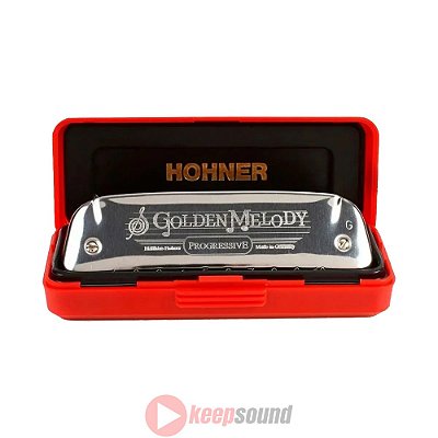 Gaita Diatônica Em Dó Golden Melody 542/20 C - HOHNER