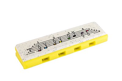 Gaita Harmônica Speedy Amarela Em C (Dó) - Hohner