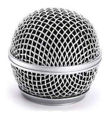 Globo Para Microfones Prateado SAS58 - SANTO ANGELO