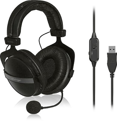 Headphone USB com  microfone HLC660U - BEHRINGER