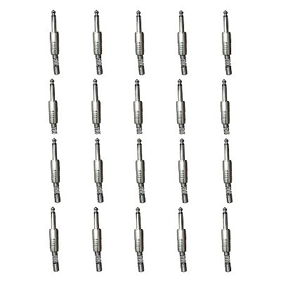 Kit 20 Conectores P10 Macho Linha PLG P10 NINJA - SANTO ANGELO