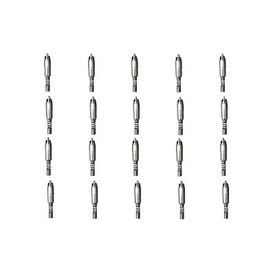 Kit 20 Conectores RCA Macho PLG A/V RCA NINJA - SANTO ANGELO