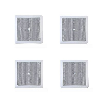 Kit 4 Arandela Coaxial Quadrada 25W 6 Polegadas 6CO1Q - JBL