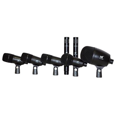 Kit Com 7 Microfones Para Bateria Com Maleta DSM7 - TSI