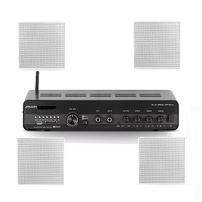 Kit de Sonorização Slim 3200 4x Caixas de Embutir 80W - FRAHM