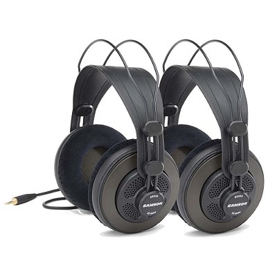 Kit Fone de Ouvido SR850 Estúdio Preto (2 Peças) - SAMSON