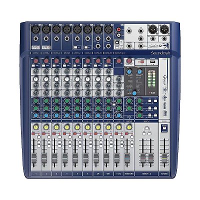Mesa Analógica de 12 Canais Com Interface de Áudio SIGNATURE 12 - SOUNDCRAFT