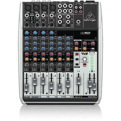 Mesa de Som 12 Canais Analógica XENYX Q 1204 USB - BEHRINGER