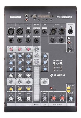 Mesa De Som 4 Canais Bivolt MILLENIUM MX402R - LL AUDIO