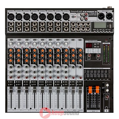 Mesa de Som Analógica 12 canais SX1202FX USB - SOUNDCRAFT