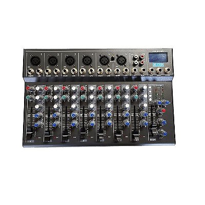 Mesa De Som Analógica Com 8 Canais 8L USB - CSR