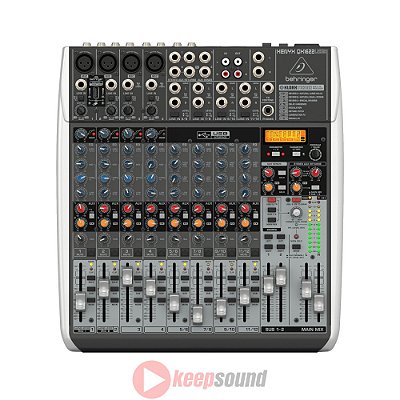 Mesa de Som Analógico 12 Canais QX1622USB - BEHRINGER