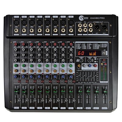 Mesa De Som CMX8C PRO Com 8 Canais - CUSTOM SOUND