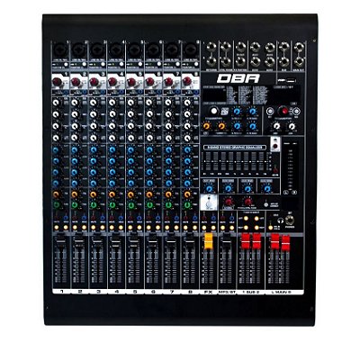 Mesa De Som Com 8 Canais MIXER DM8 USB - DBR
