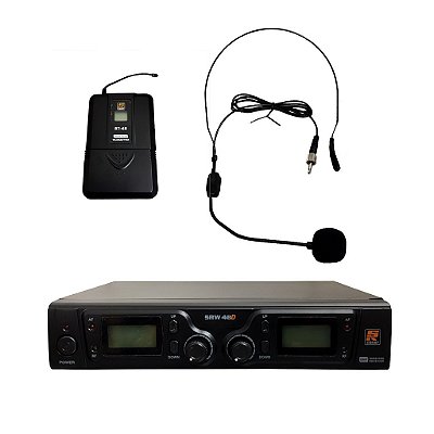 Microfone Duplo Headset Sem Fio SRW48D/HT-9A - STANER