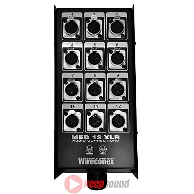 Painel de 12 Vias Para Medusa Com Conectores MED2 12 1SNCC - WIRECONEX