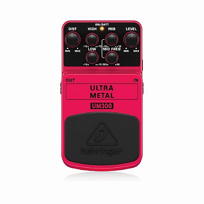 Pedal de Distorção Para Guitarra ULTRA METAL UM300 - BEHRINGER