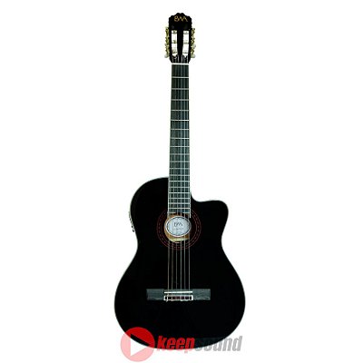 Violão 6 Cordas de Nylon Com Cutaway ANA FTCE BK - EWA